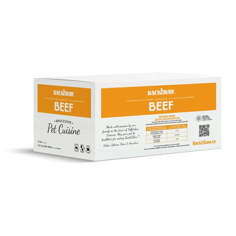 Back 2 Raw COMPLETE BEEF RECIPE (12LB BOX)