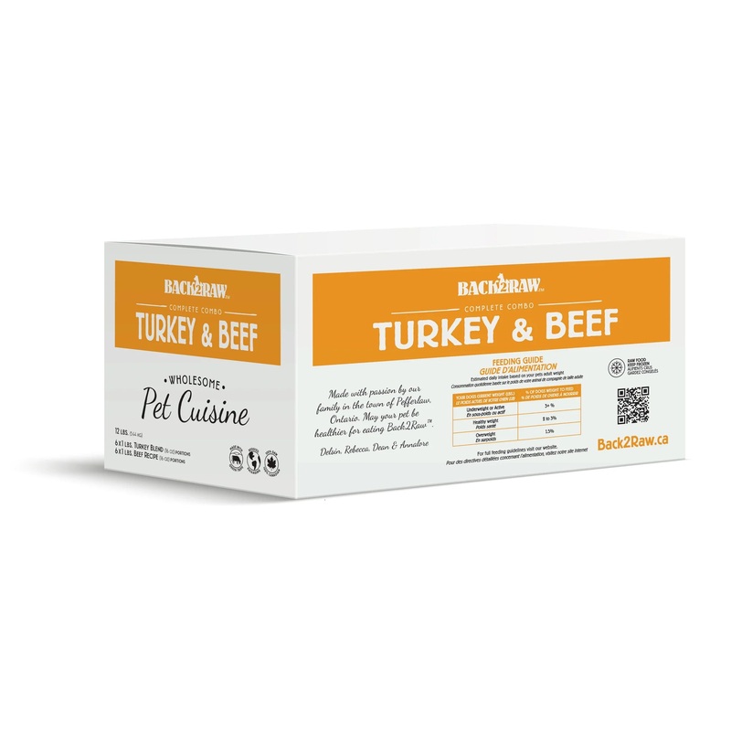 Back 2 Raw COMPLETE TURKEY / BEEF COMBO (12LB BOX)