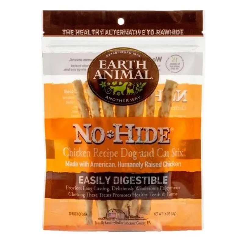 Earth Animal Dog & Cat No-Hide Chicken Stix