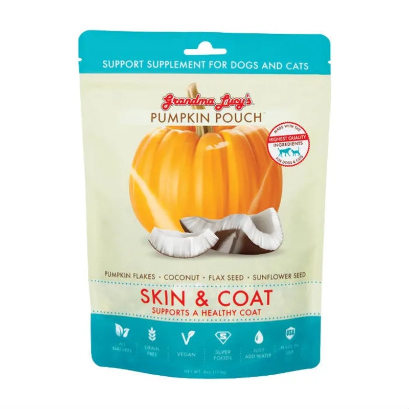 Grandma Lucy's Skin & Coat Support Pumpkin Pouch Supplement
