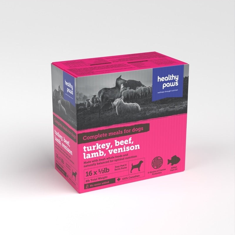 Healthy Paws Turkey, Beef, Lamb, Venison  Canine Complete