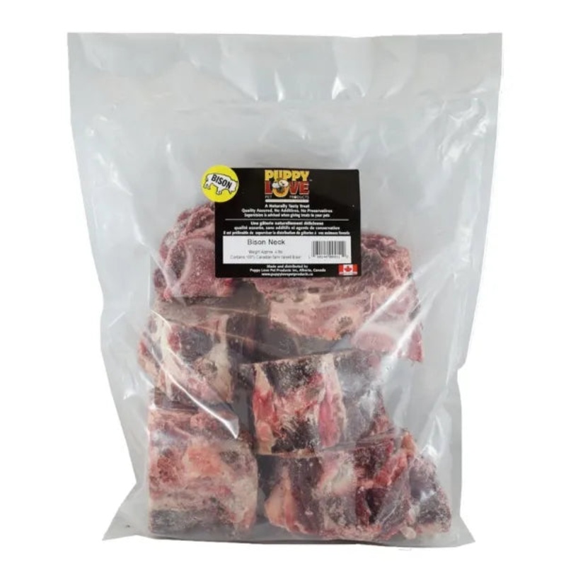 Puppy Love Raw Bison Neck Bones