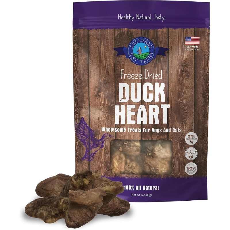 Shepherd Boy FREEZE-DRIED DUCK HEART