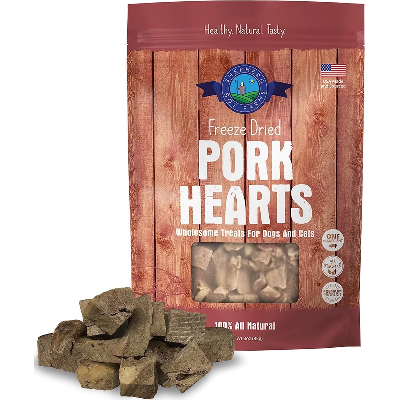 Shepherd Boy FREEZE-DRIED PORK HEARTS