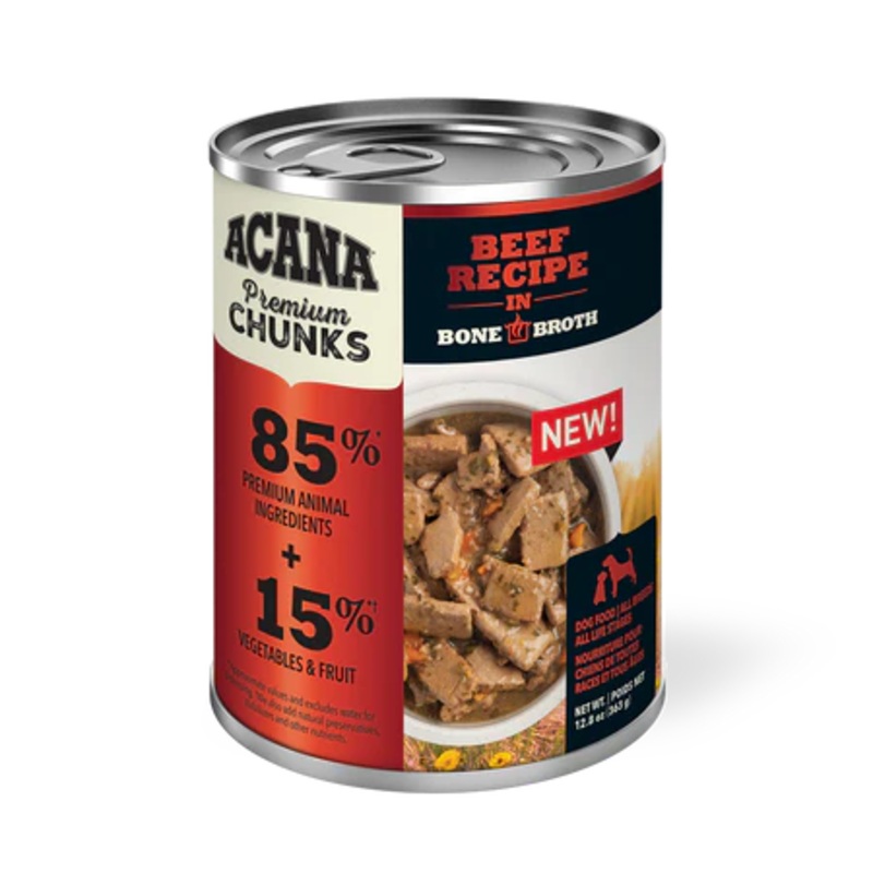 ACANA Premium Chunks, Beef Recipe in Bone Broth