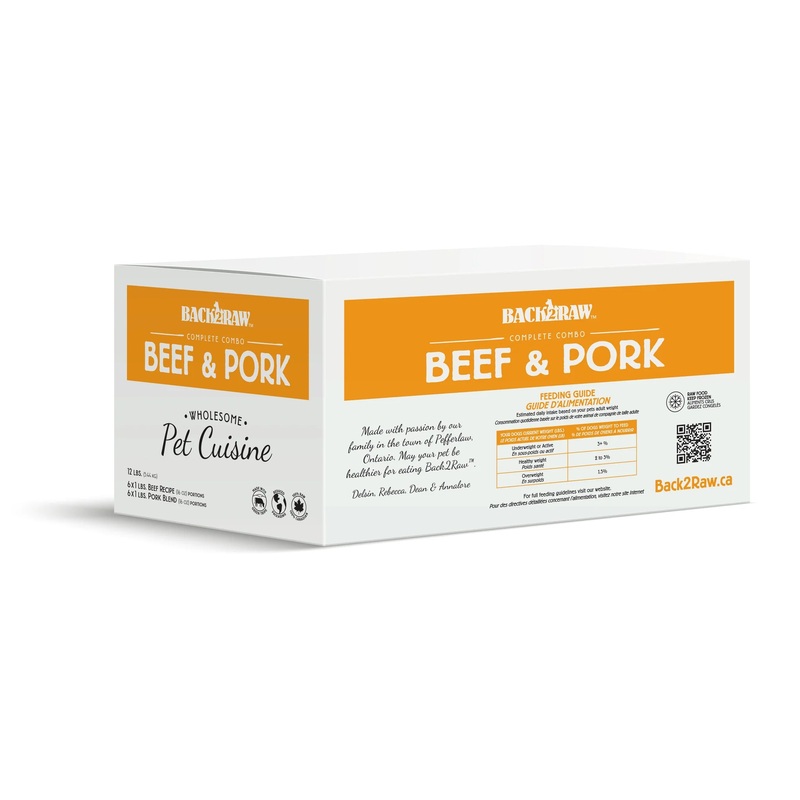 Back 2 Raw COMPLETE BEEF / PORK COMBO (12LB BOX)