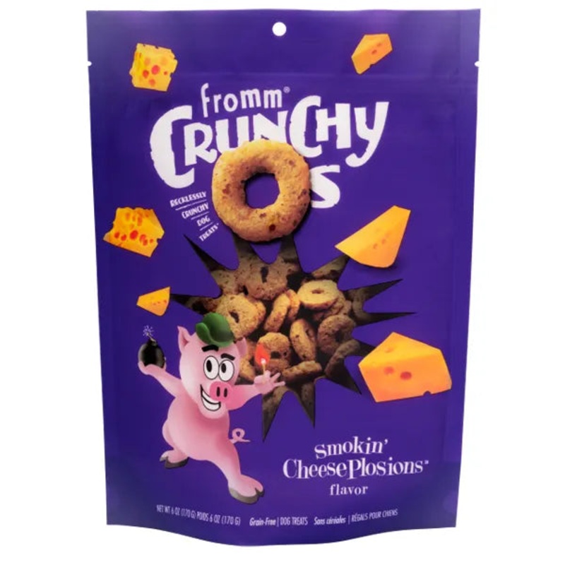 Fromm Crunchy Os Grain-Free Dog Treats - Smokin' CheesePlosions