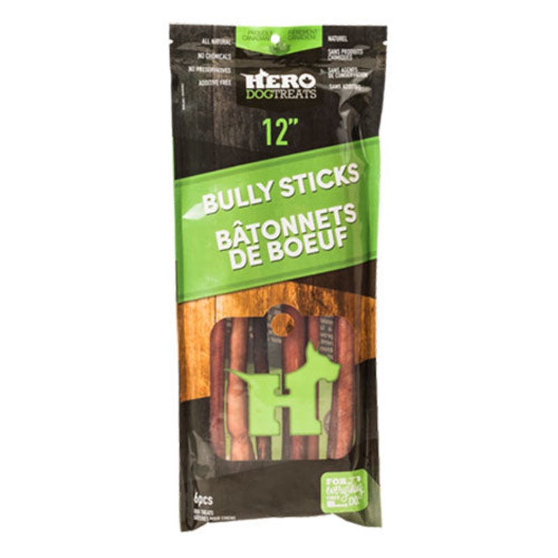 Hero Bully Sticks 12  6 Pack