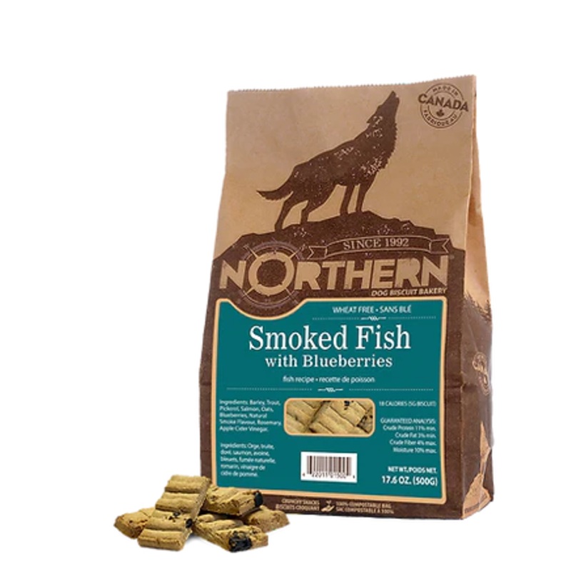 Northern Biscuit Smoked Fish with Blueberries