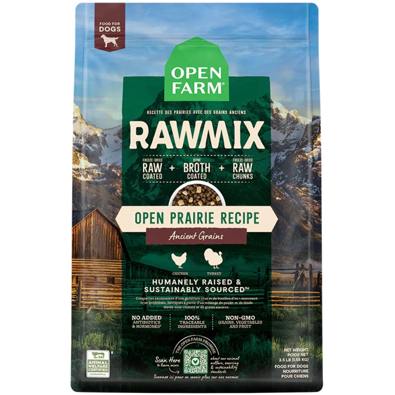 Open Farm, Open Prairie Ancient Grains RawMix for Dogs