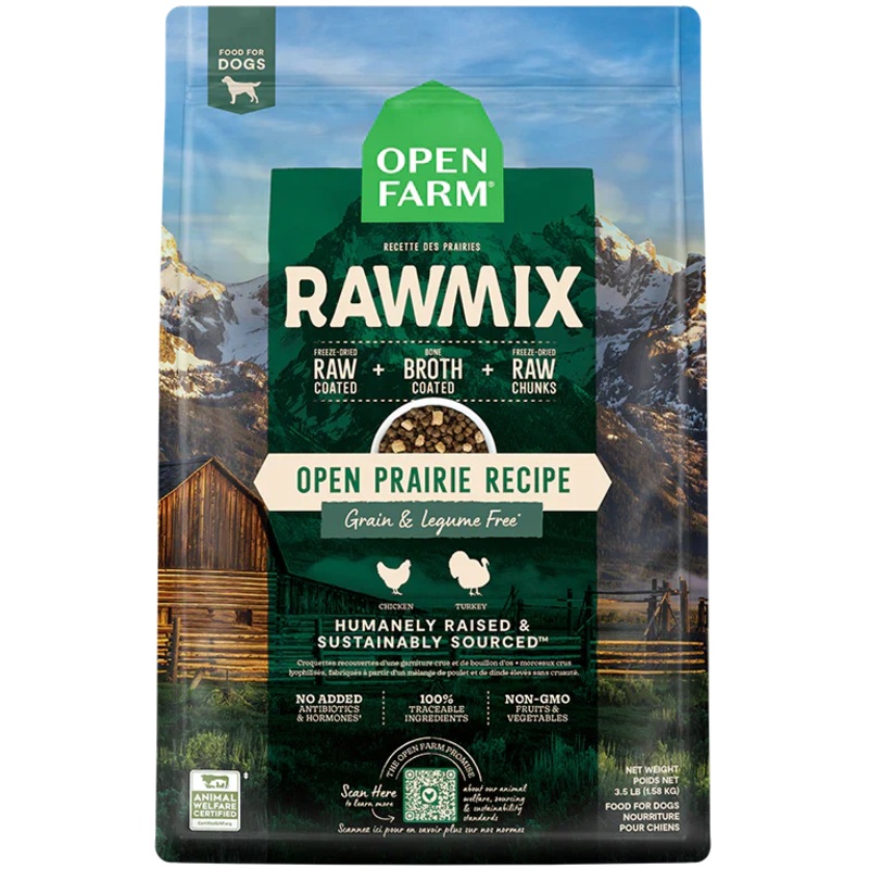 Open Farm Open Prairie Grain-Free RawMix for Dogs