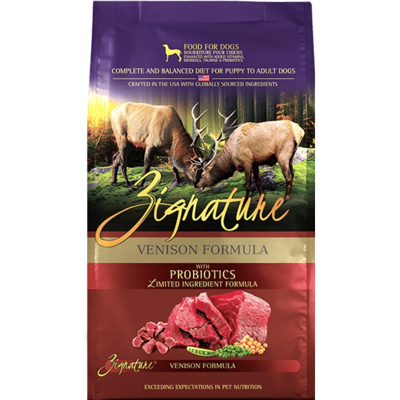 ZIGNATURE VENISON FORMULA DOG FOOD