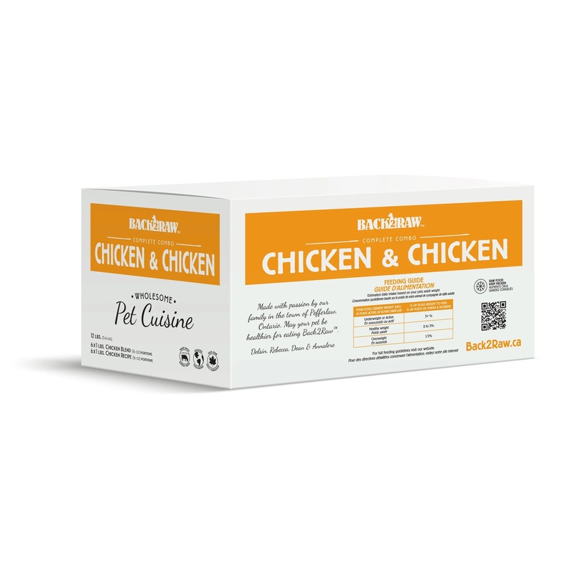Back 2 Raw COMPLETE CHICKEN / CHICKEN BLEND (12LB BOX)