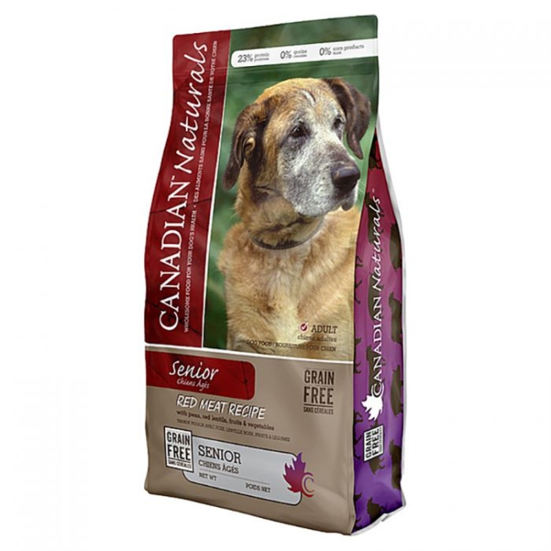 Canadian Naturals Red Meat Recipe Senior Dog Food 24lb