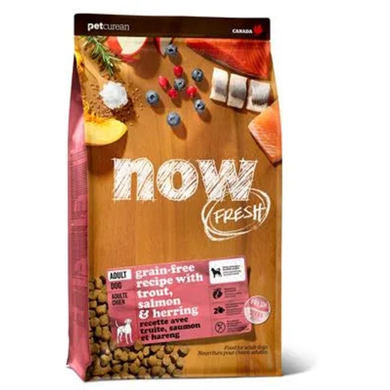 NOW Fresh Grain-Free Adult Dog Food Fish Recipe  22 lbs
