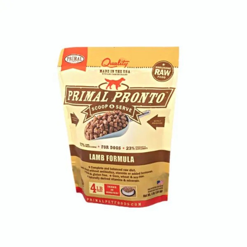 Primal Raw Frozen Pronto for Dogs - Lamb Recipe