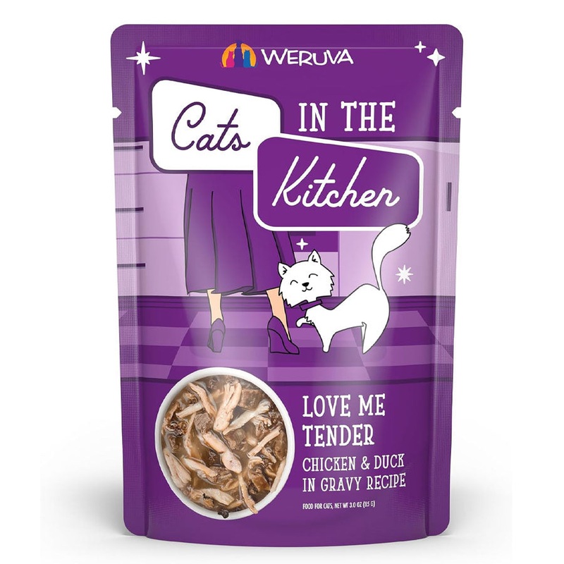Weruva Cats In The Kitchen Love Me Tender Chicken and Duck In Gravy, 3oz Pouch