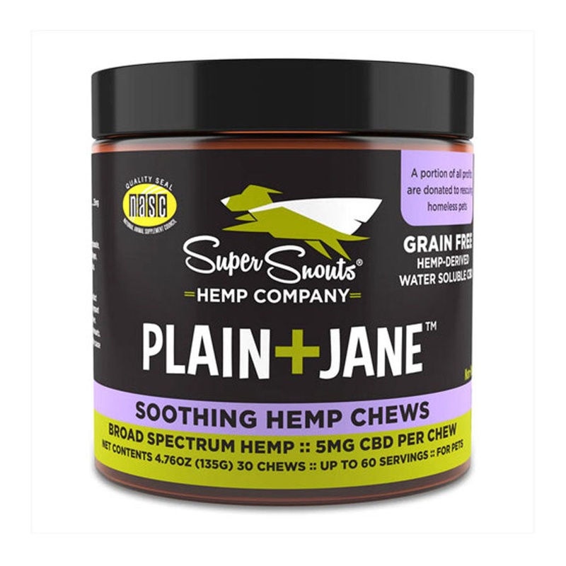 Super Snouts Plain+Jane Soothing Hemp Chews 30 Count
