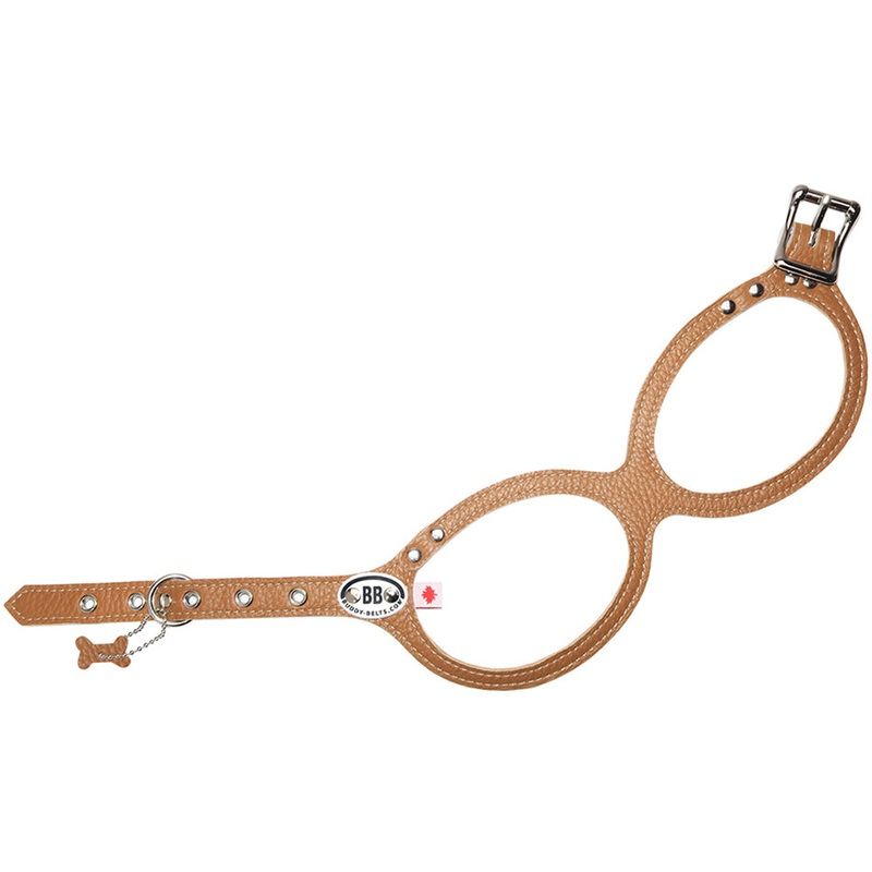Buddy Belts Caramel Premium Leather Harness for Dogs