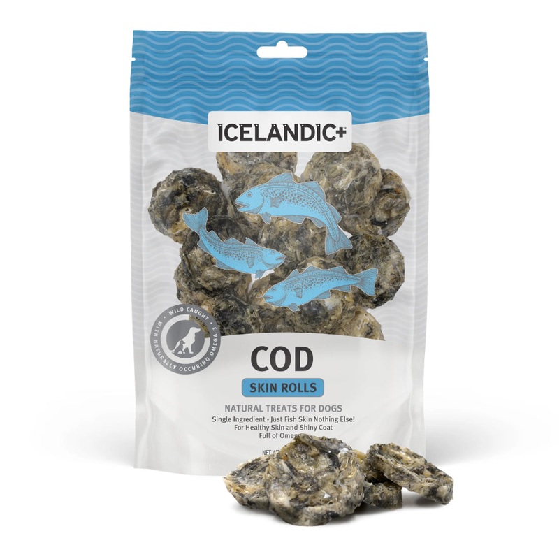 Icelandic+ Cod Skin Rolls Dog Treats