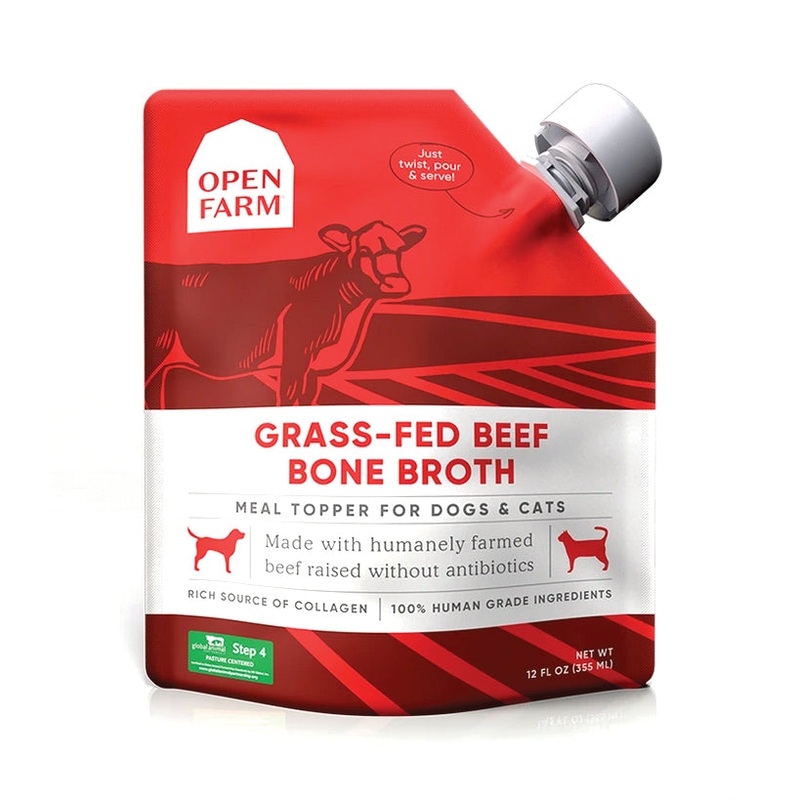 Open Farm Beef Bone Broth for Dogs & Cats