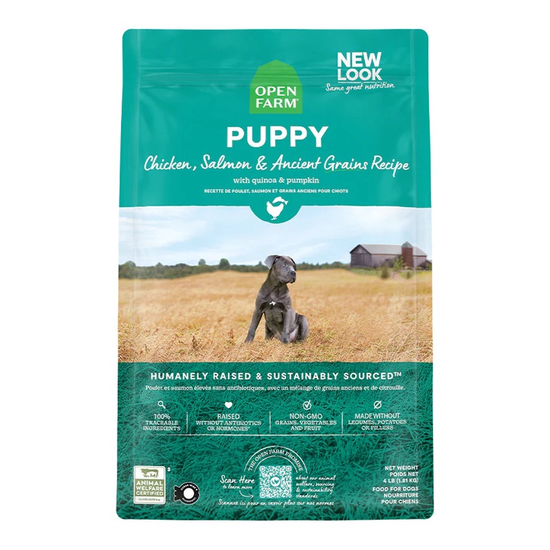 Open Farm Puppy Chicken & Salmon Ancient Grains Dog Food