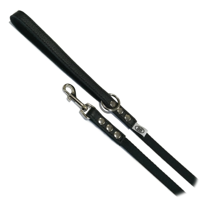 Buddy Belts Black Premium Nylon Accent Leash for Dogs