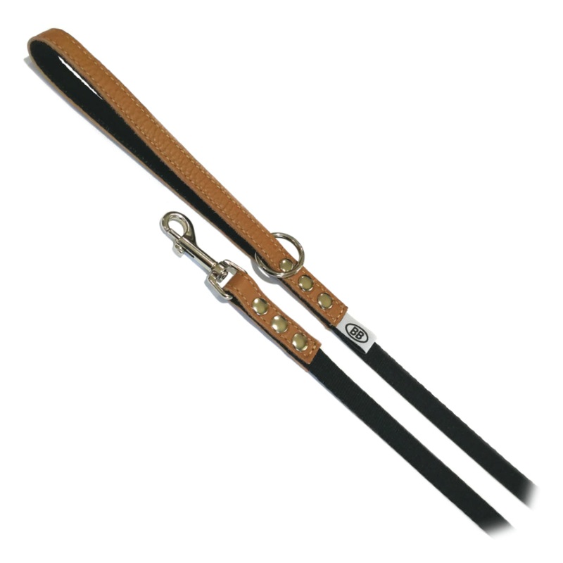 Buddy Belts Caramel Premium Nylon Accent Leash for Dogs