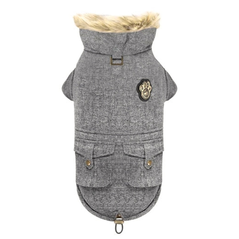 Canada Pooch Salt & Pepper Alaskan Army Parka for Dogs