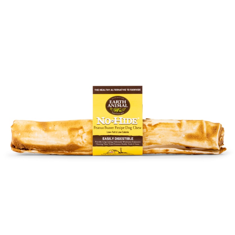 Earth Animal 11" Peanut Butter No-Hide Chews for Dogs