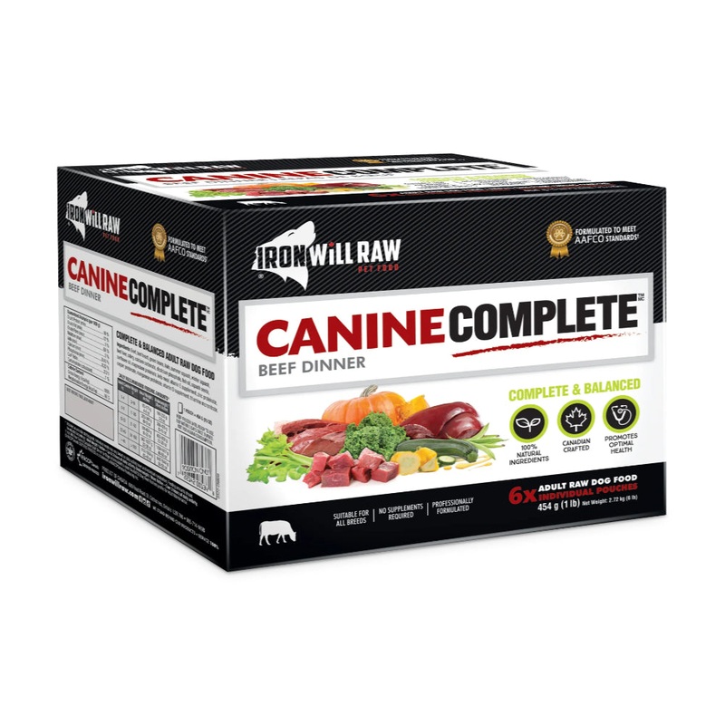 Iron Will Raw Beef Canine Complete Raw Dog Food