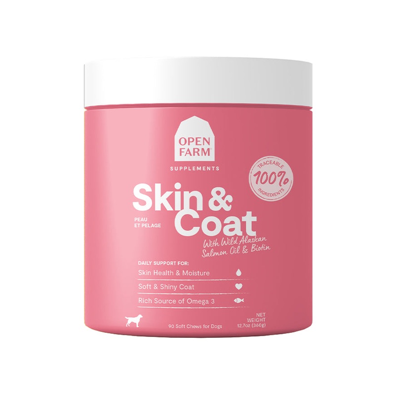 Open Farm Skin & Coat Supplement Chews for Dogs