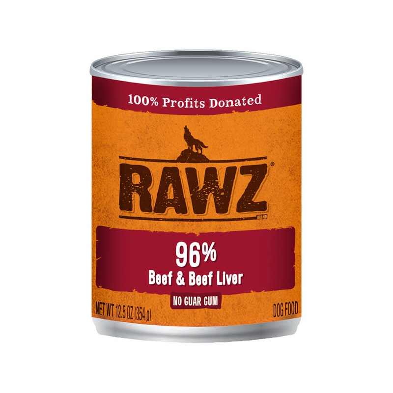 RAWZ 96% Beef & Beef Liver Dog Wet Food