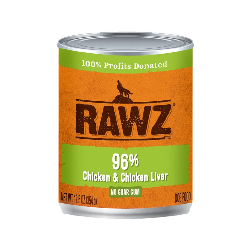 RAWZ 96% Chicken & Chicken Liver Dog Wet Food