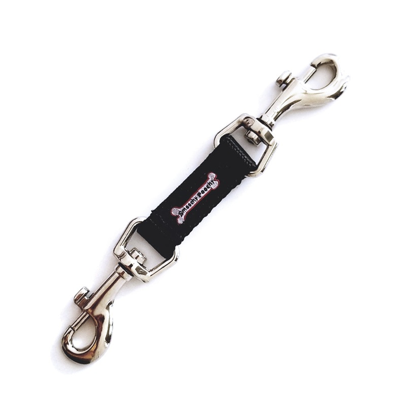 Smoochy Poochy Black Safety Tab for Dogs