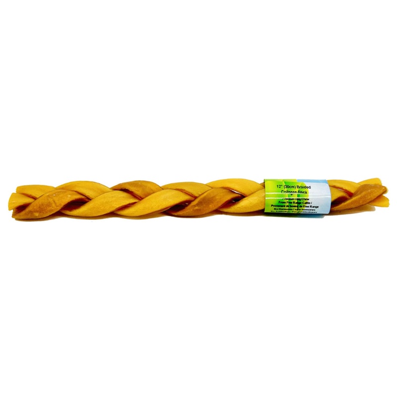 Nature's Own 12" Braided Collagen Stick for Dogs