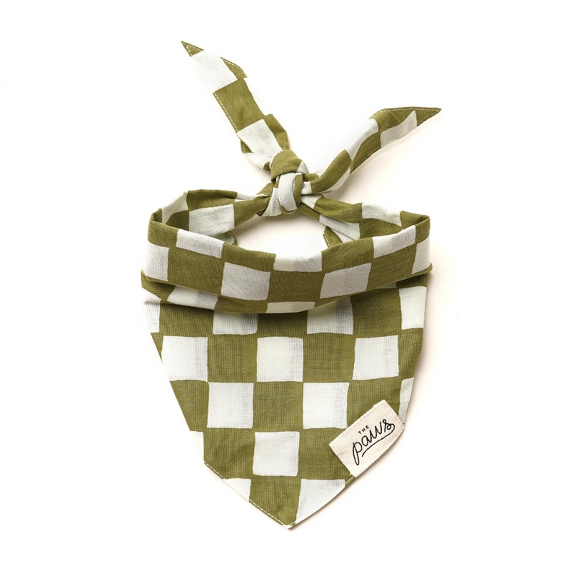 The Paws Checkmate Bandana for Dogs