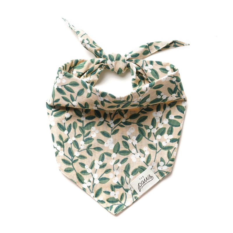 The Paws Green Berry Bandana for Dogs