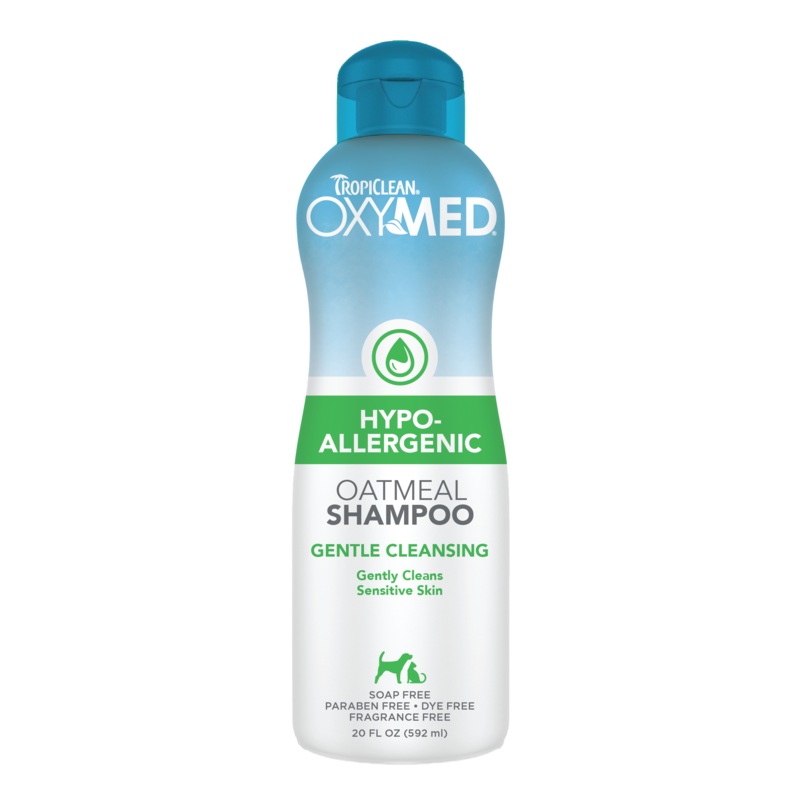 TropiClean OxyMed Hypoallergenic Oatmeal Shampoo - 20 oz