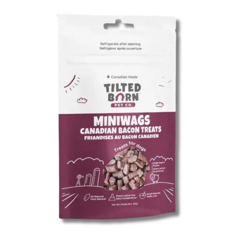 Tilted Barn Miniwags Canadian Bacon Treats - 3.5 oz