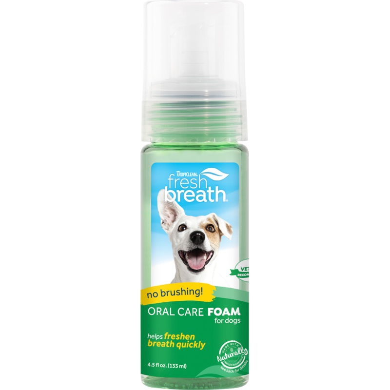 TropiClean Fresh Breath Oral Care Foam - 4.5 oz