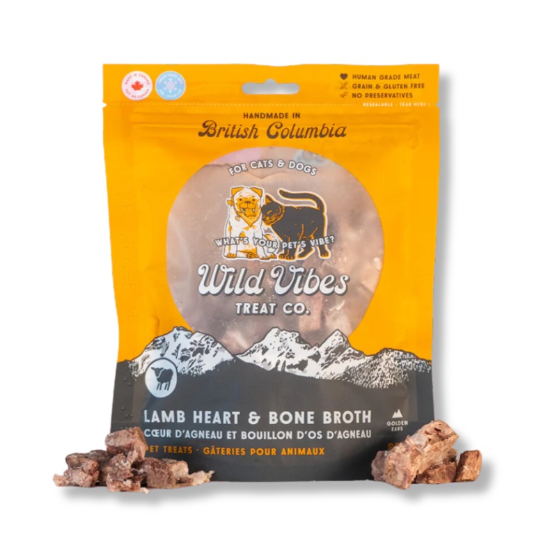 Wild Vibes Treat Co. Lamb Heart and Bone Broth - 80 g