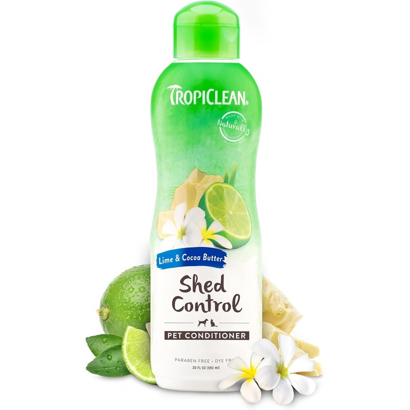 TropiClean Lime and Cocoa Butter Shed Control Conditioner - 20 oz