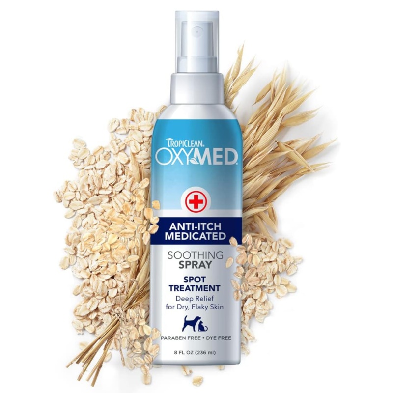 TropiClean OxyMed Medicated Anti-Itch Soothing Spray - 8 oz
