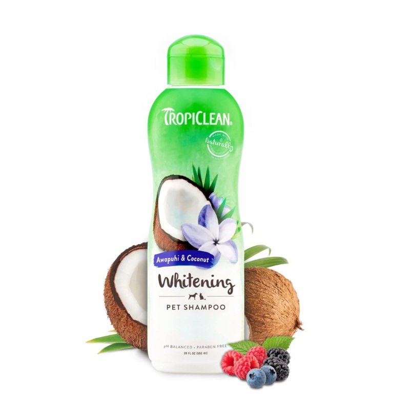 TropiClean Whitening Shampoo with Awapuhi and Coconut - 20 oz
