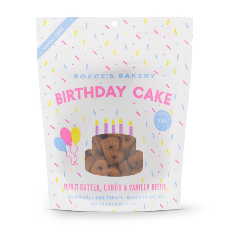 Bocce's Bakery Birthday Cake Biscuits - 5 oz