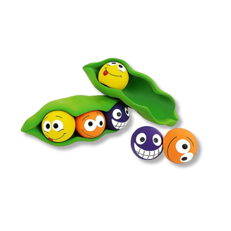 Three Peas in a Pod Latex Dog Toy