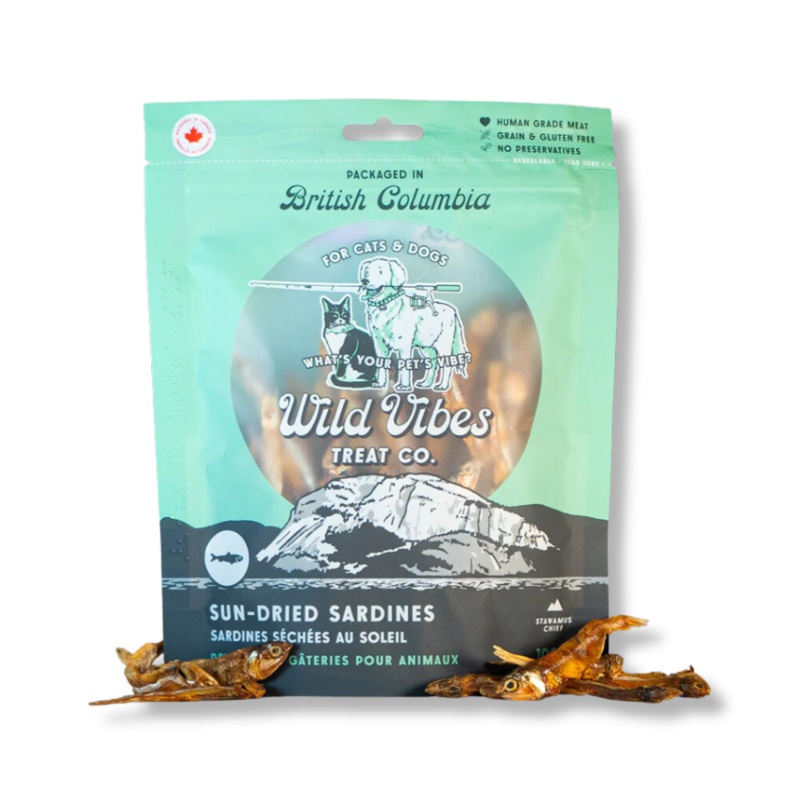 Wild Vibes Treat Co. Sun Dried Sardine Treats - 108 g