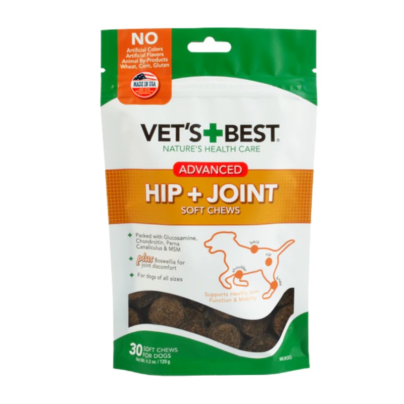 Vet's Best Advanced Hip and Joint Soft Chews for Dogs - 30 Chews