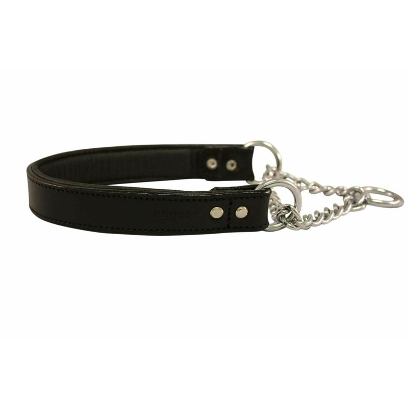 Angel Rio Martingale Leather Collar - Black or Brown